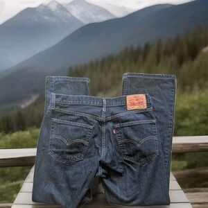 Levi's 527 Bootcut Men's Jeans Dark‎ Wash Size 36x30 Waterless Excellent Cond.